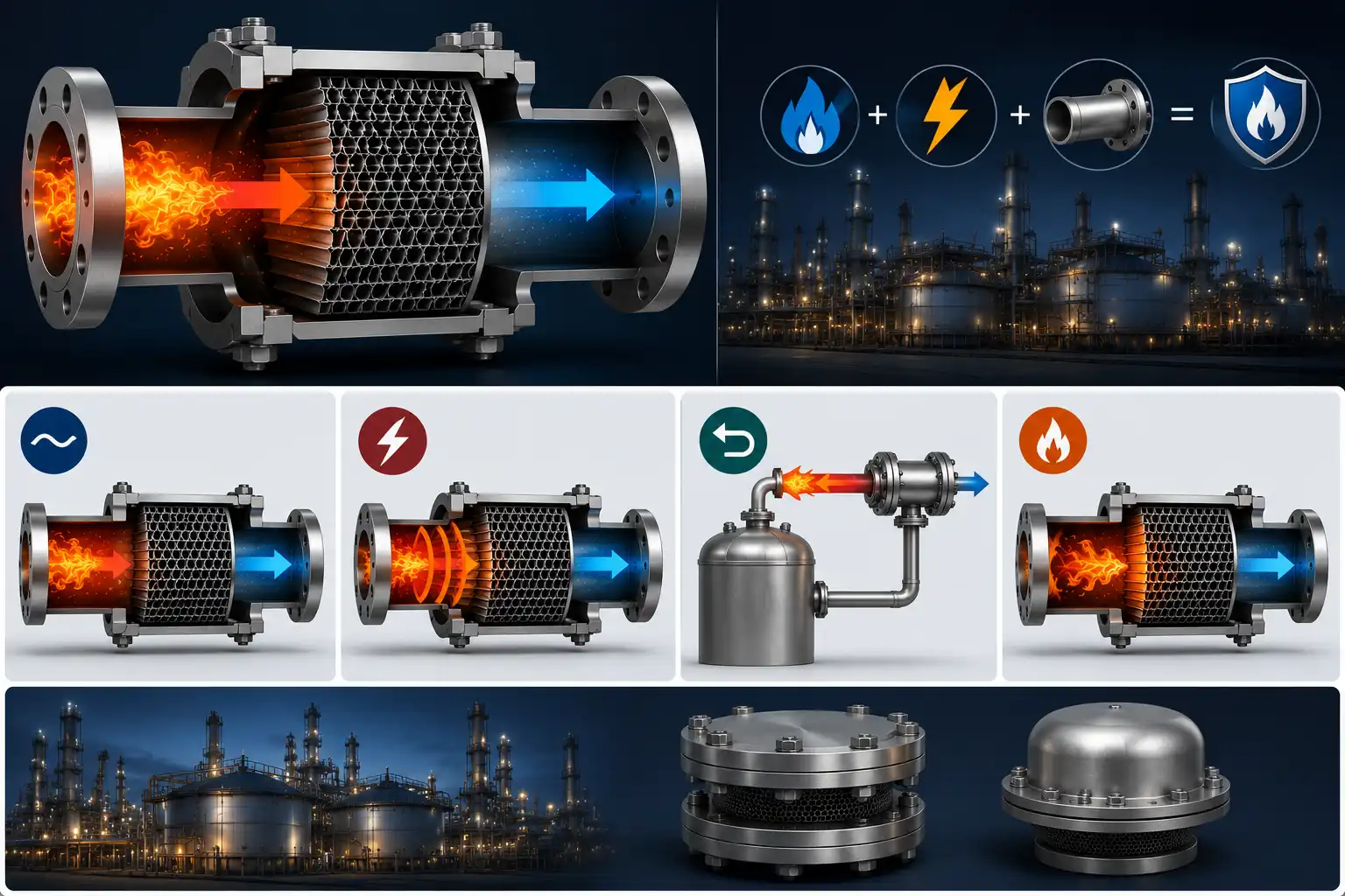 What makes a flame arrester necessary?